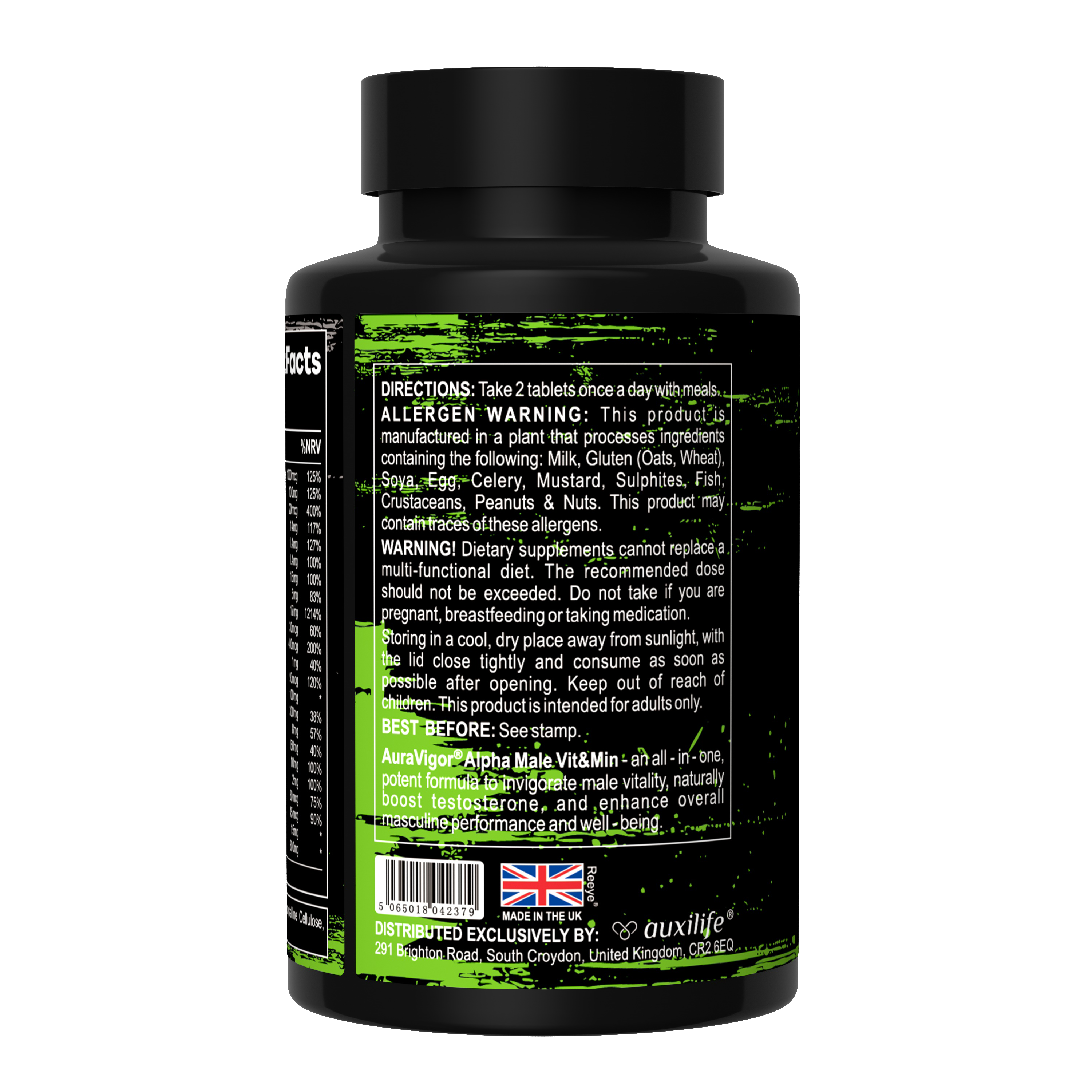 AuraVigor Alpha Male Vit & Min Tablets