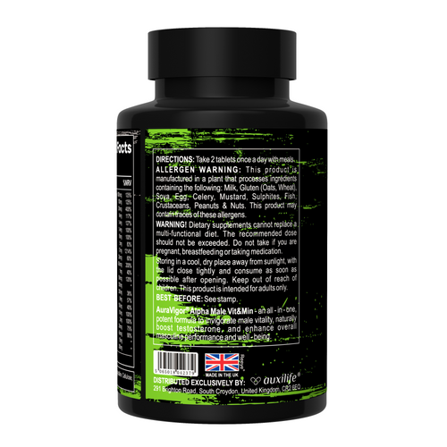 AuraVigor Alpha Male Vit & Min Tablets
