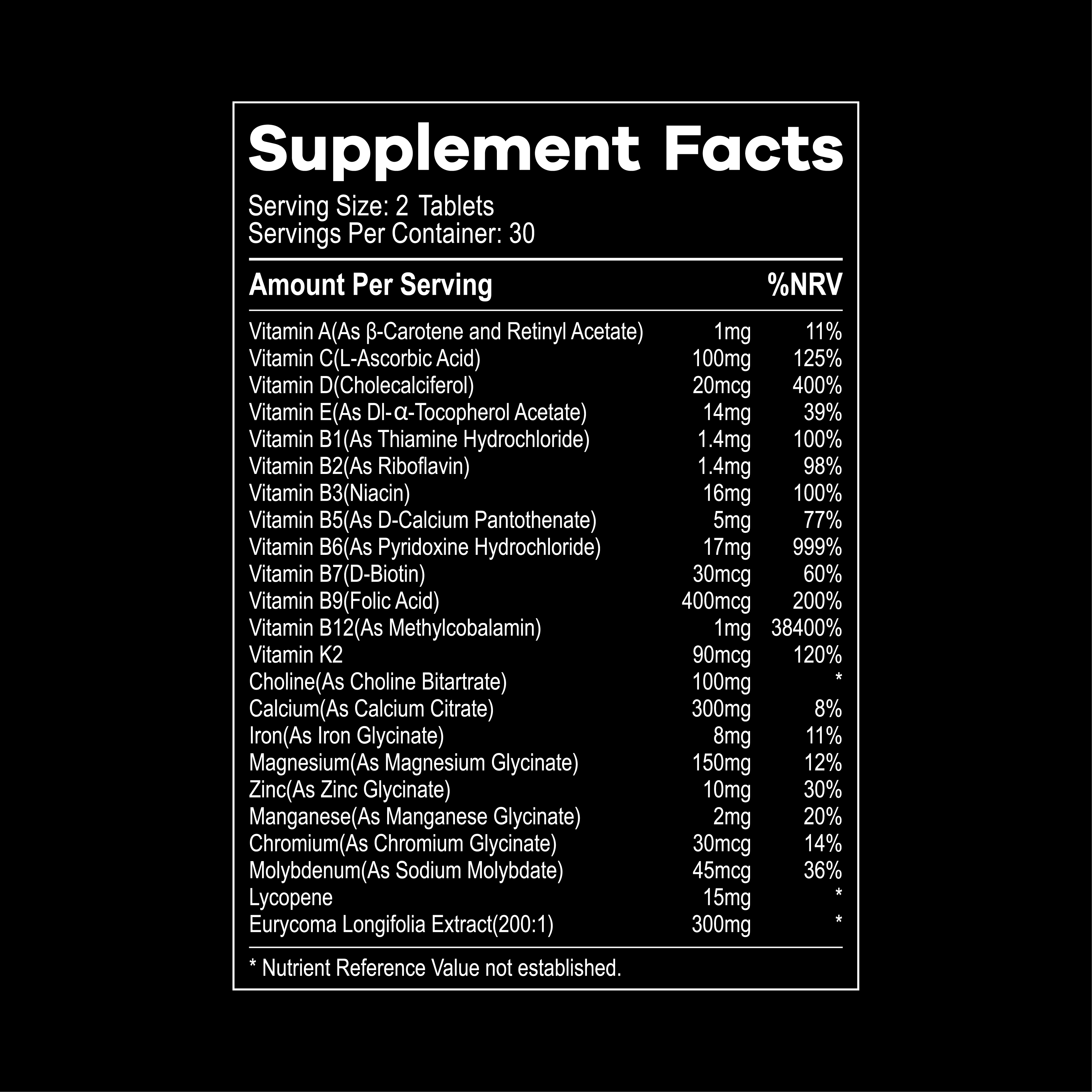 AuraVigor Alpha Male Vit & Min Tablets
